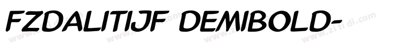 FZDaLiTiJF DemiBold字体转换